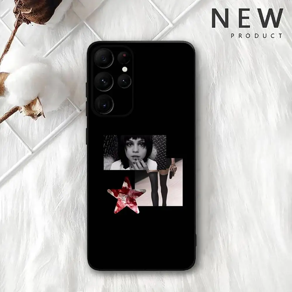 BNAD C-Crystal C-Castles Capa de telefone para Samsung S 25,24,23,22,30,21,10,9,Ultra,Plus,Lite,FE,4,5G Capa macia preta