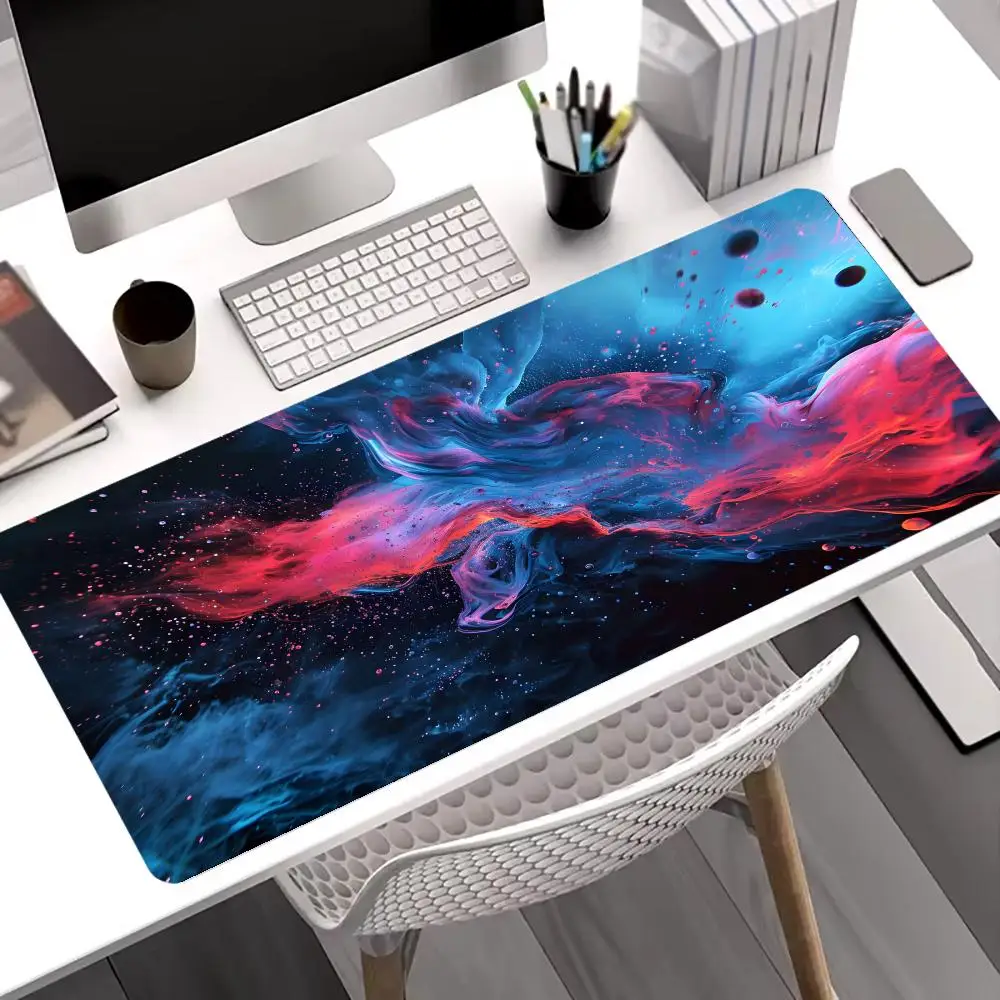 Colorful Art Mouse Pad Game Rug Gaming Non-slip Seamed Edge Mousepads Laptop Desk Accessory Aesthetic Tablet Mat Mini PC Playmat