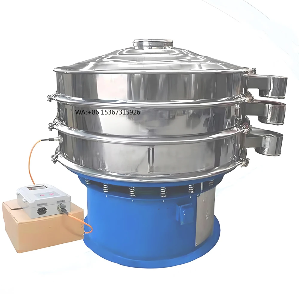 Chenqi tela vibratória rotativa ultrassônica, peneira vibratória de alta precisão, aço inoxidável, máquina de triagem circular