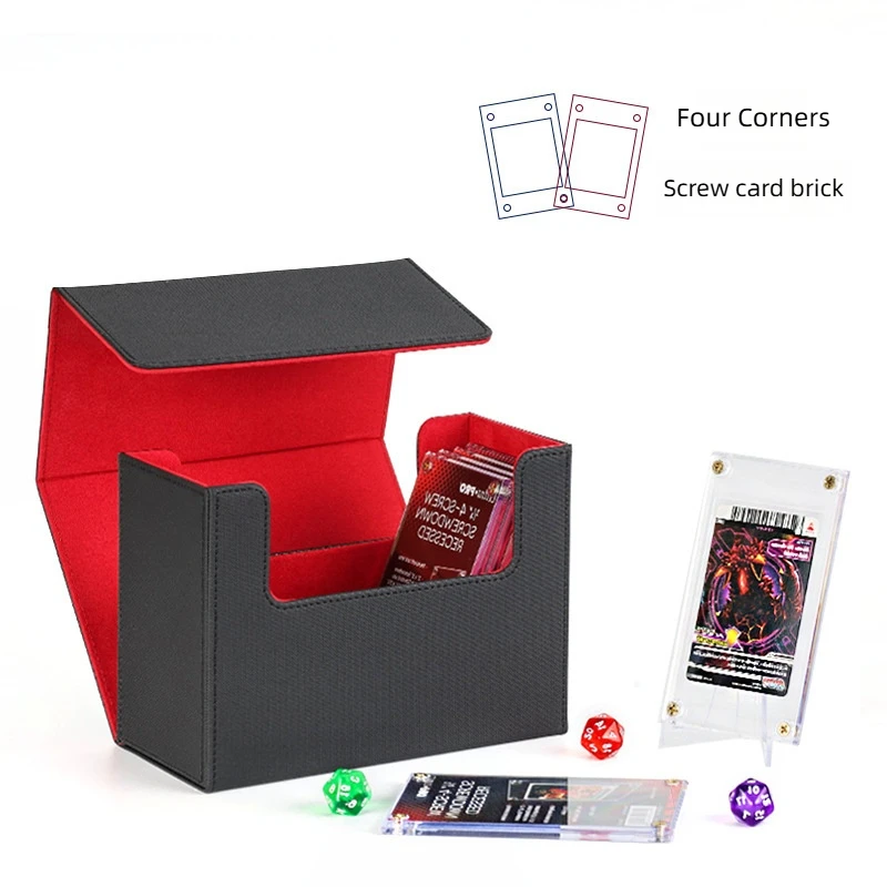 

Boutique Pu Leather Magnetic Closed Card Case Box Gonggi Board Games Board Tarot Cards PSA Rating specific