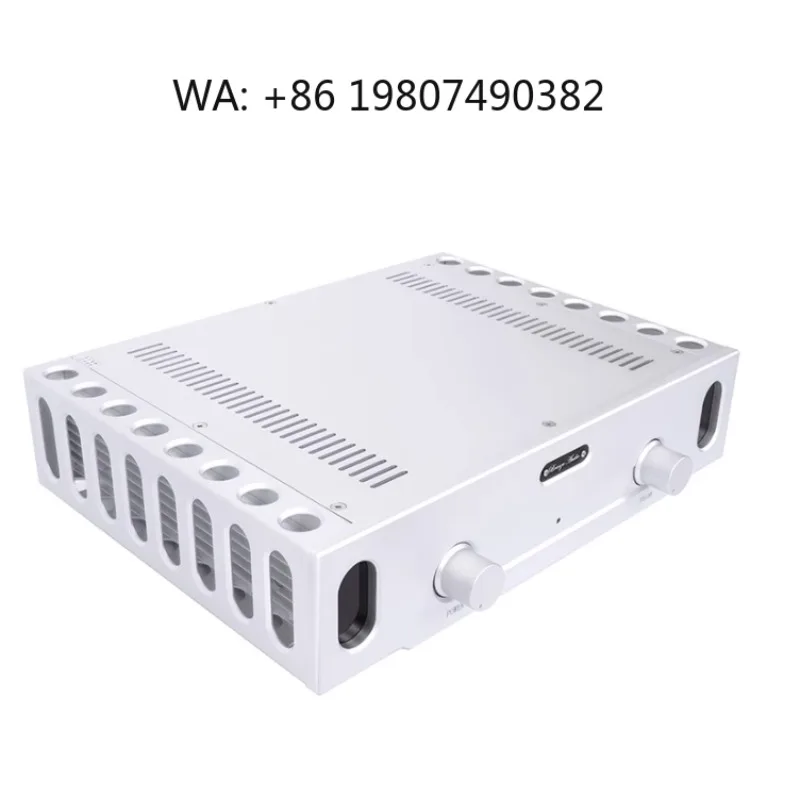 Aluminum Chassis Class AB HIFI Stereo Power Amplifier Home Audiophile Professional Audio Amp