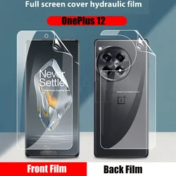 Full Cover Front Back Matte Hydrogel Film for One Plus OnePlus12 1+12 11 OnePlus10 8 7 Pro Screen Protector TPU Film Not Glass
