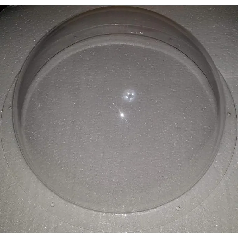 قبة أكريليك نصف الكرة البلاستيكية - شفافة بعرض 10 مم أو بدون شفة قطعة واحدة بأحجام مختلفة