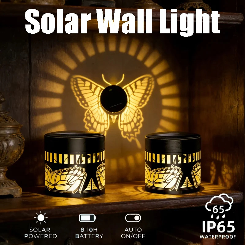 

Solar Outdoor Hanging Sconce Mini Portable Spotlight for Garden Fence Patio Bright Accent Light for Yard Decor No Wiring Needed