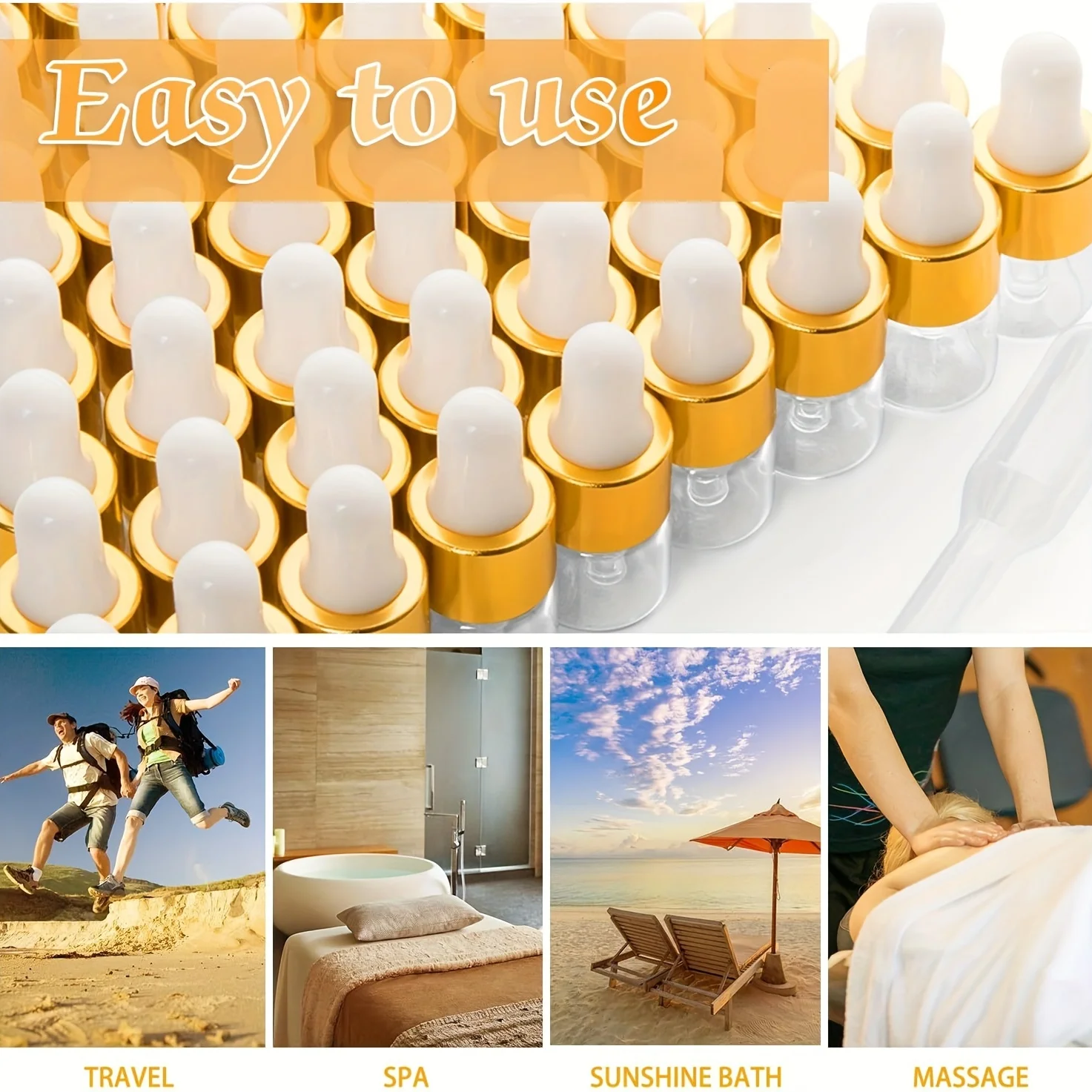 20 زجاجة قطارة زجاجية شفافة، زجاجات قطارة زيت عطري صغيرة، زيوت عطرية صديقة للسفر والعطور وسوائل التجميل #3