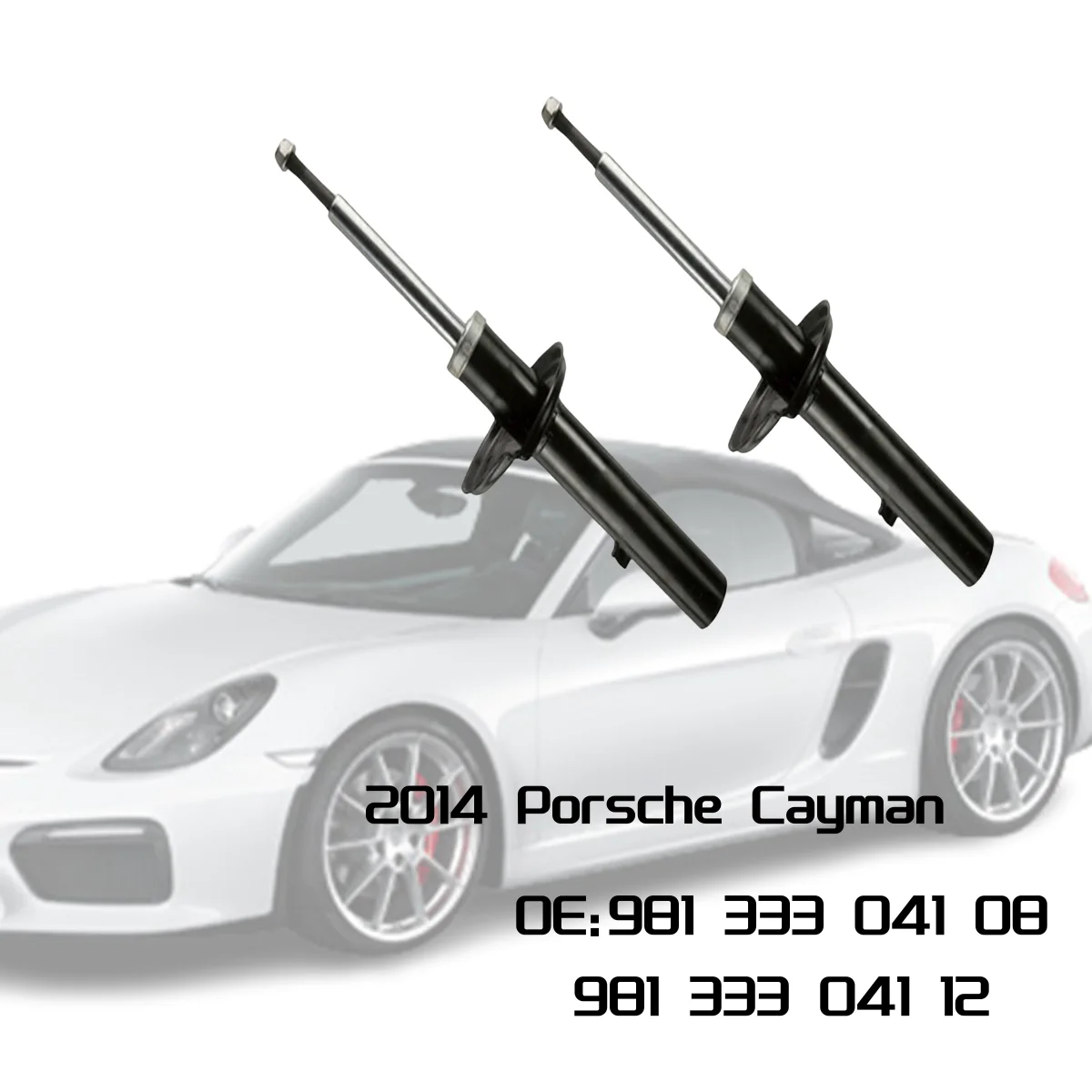 98133304108 Porsche Cayman part W/O ADS 98133304112 For PORSCHE CAYMAN 981 Cayman Rear pair Strut 981 333 041 08  981 333 041 12