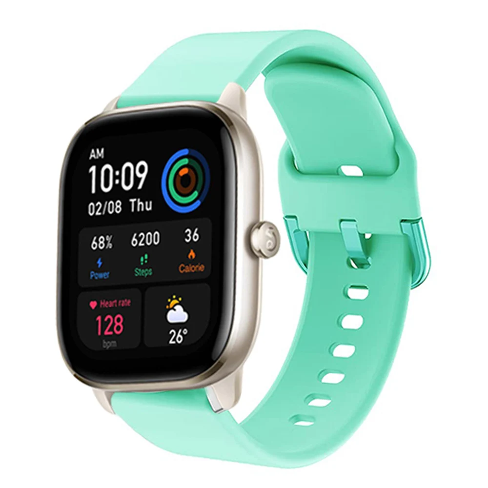 Colorful buckle Band for Amazfit GTS4 Mini 20mm Official Band for Amazfit GTS 3 2 2E 2mini Soft Silicone strap for Amazfit GTS