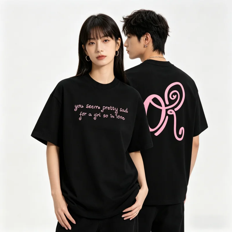 Nueva camiseta gráfica Livia You Seem Pretty Sad for A Girl So in Love, camiseta de algodón unisex Y2k, camiseta popular de gran tamaño para hombres y mujeres