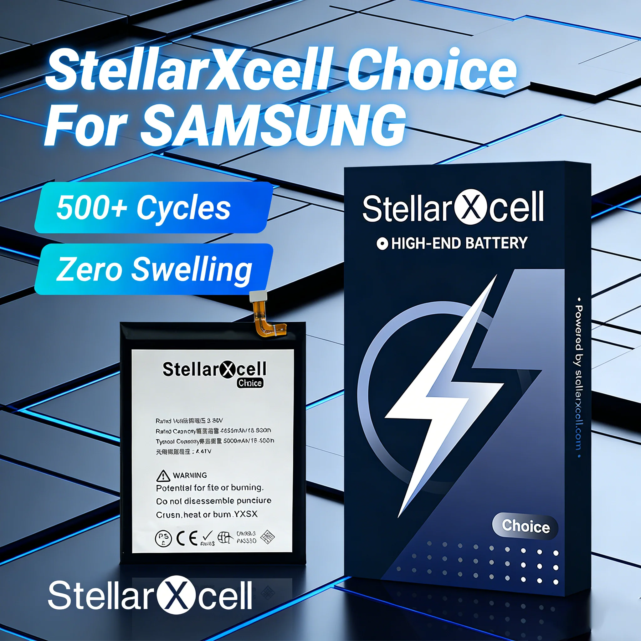 

Аккумулятор StellarXcell для Samsung S10edge S20 Plus S21 S23 S24ultra S7 S8 S9 S22 EB-BG985ABY EB-BG988ABY EB-BG990ABY