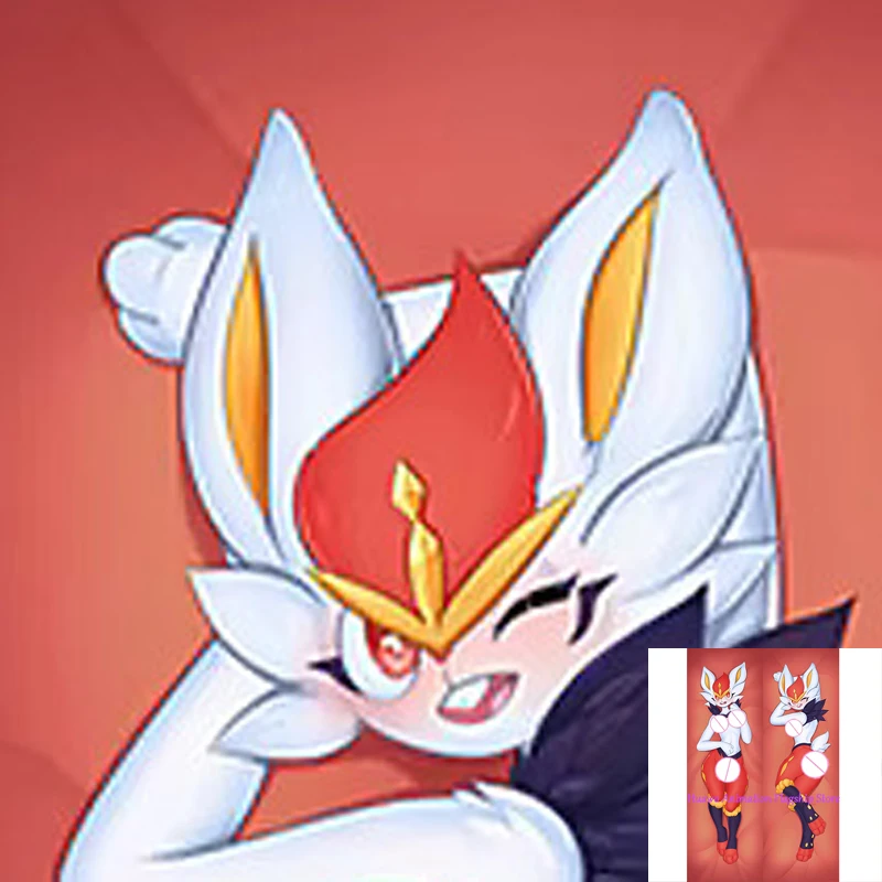 

Dakimakura Anime Pillow Cover Cinderace Double Sided Print 2Way Cushion Cover Xmas Gifts