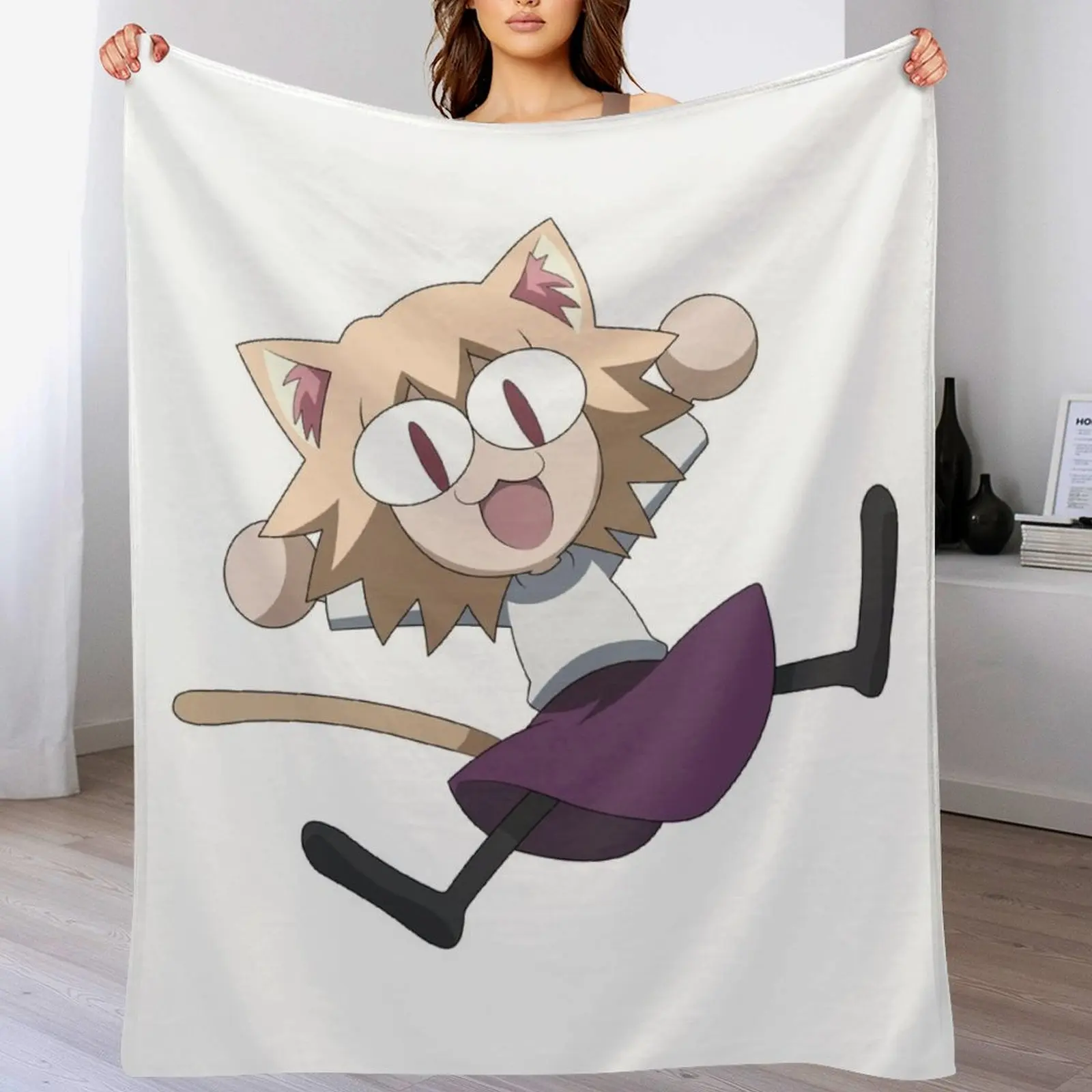 neco arc Throw Blanket Stylish Decor Blanket Gift for Friends Roommate