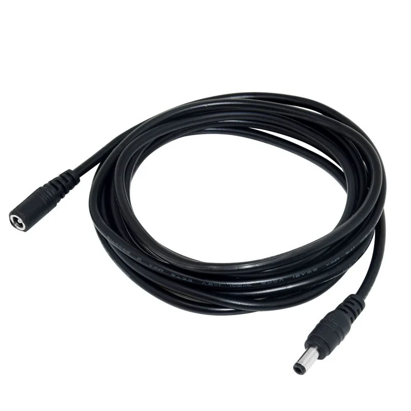 All Copper DC Power Extension Cable 1-20M DC 5.5*2.1mm Compatible with Projectors Monitors Laptops Cameras