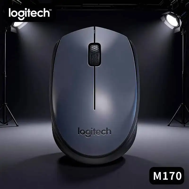 

Беспроводная портативная мышь Logitech M170 с удобной ручкой, 3 кнопки, надежное соединение для ПК, ноутбука, настольного компьютера