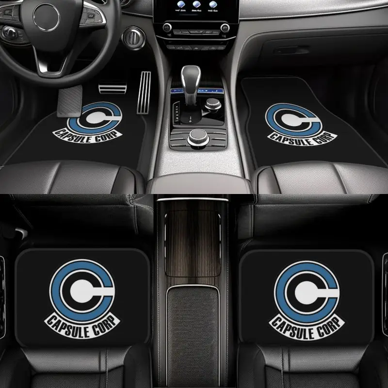 

Dragon Capsule Ball Corp Print Car Floor Mats Set of 4 Pieces Front and Rear Foot Mats with Rubber Backing Auto Decor Universal