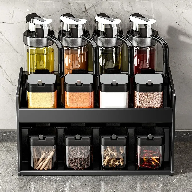 Seasoning box, salt seasoning jar, storage box, wall-mounted spice