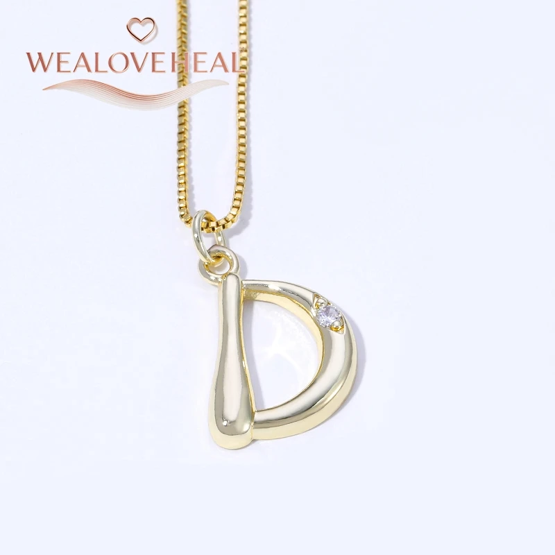 muttertagsgeschenk，Luxuriöse Halskette mit Initialen von A bis Z aus 18 Karat vergoldetem Messing, glänzender CZ-Buchstabenanhänger, minimalistischer Alphabet-Schmuck für Frauen, individuelles Namensgeschenk – Detail 22