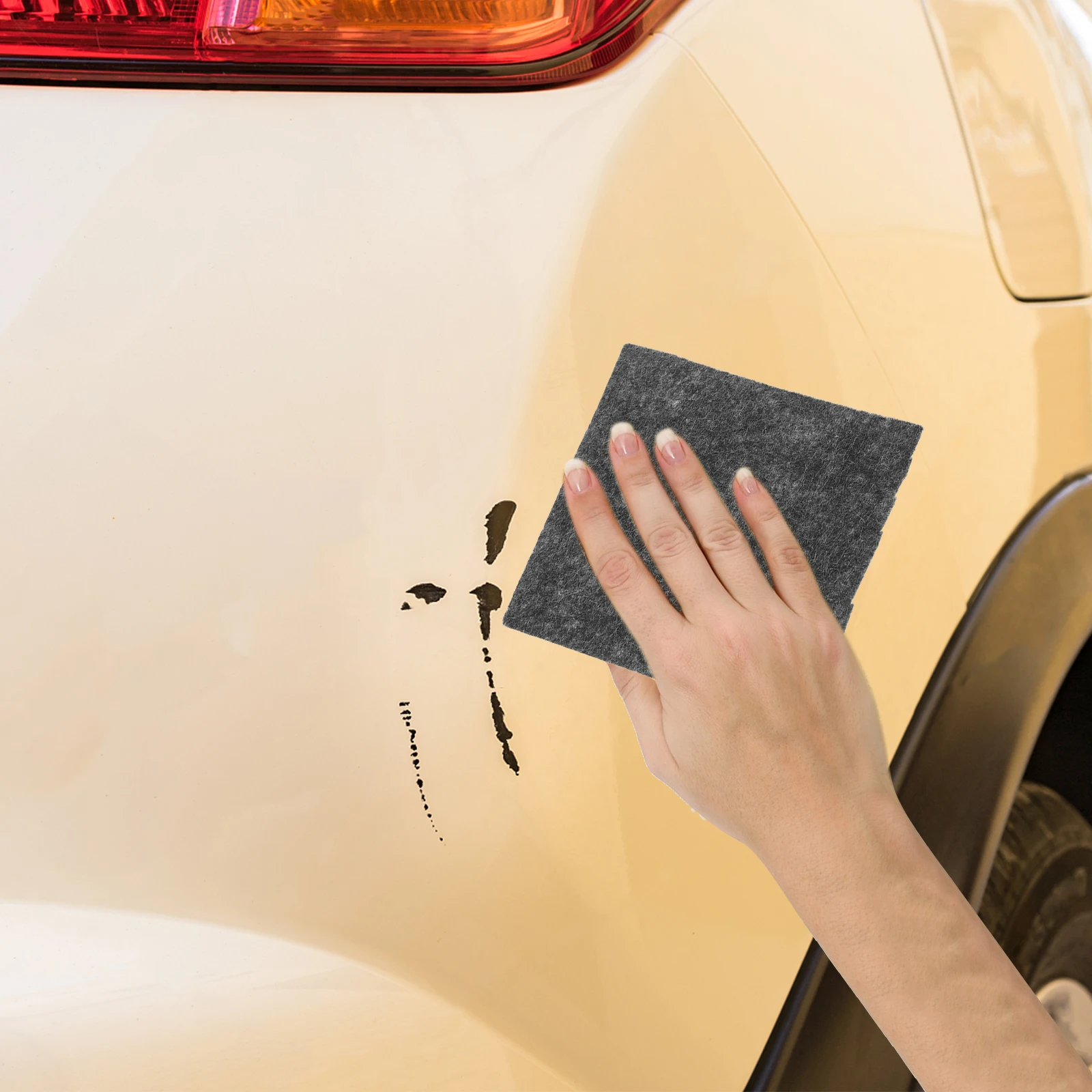 

4Pcs Car Scratch Remover Nano Sparkle Cloth Restore Vehicle Paint Remove Scratches Water Spots Residue Repair Nano Sparkle Cloth