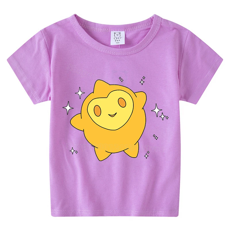 Wish Disney Clothing for Girls New Movie Princess T Shirt for Children Trendy Colorful Cotton T-shirt Cute Clothes Kid Top Shirt