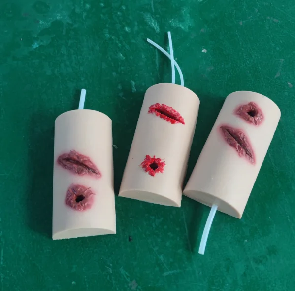 Silicone model artificial scar silicone model skin suture model silicone wound hemostasis model knife wound gun wound view 4