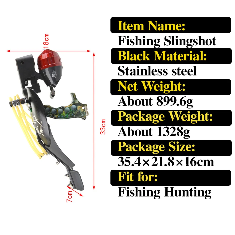 Powerful Fishing Launcher Special Outdoor Shooting Fish Tools Rubber Bands Infrared Handheld Slingshot Aiming Archery Darts