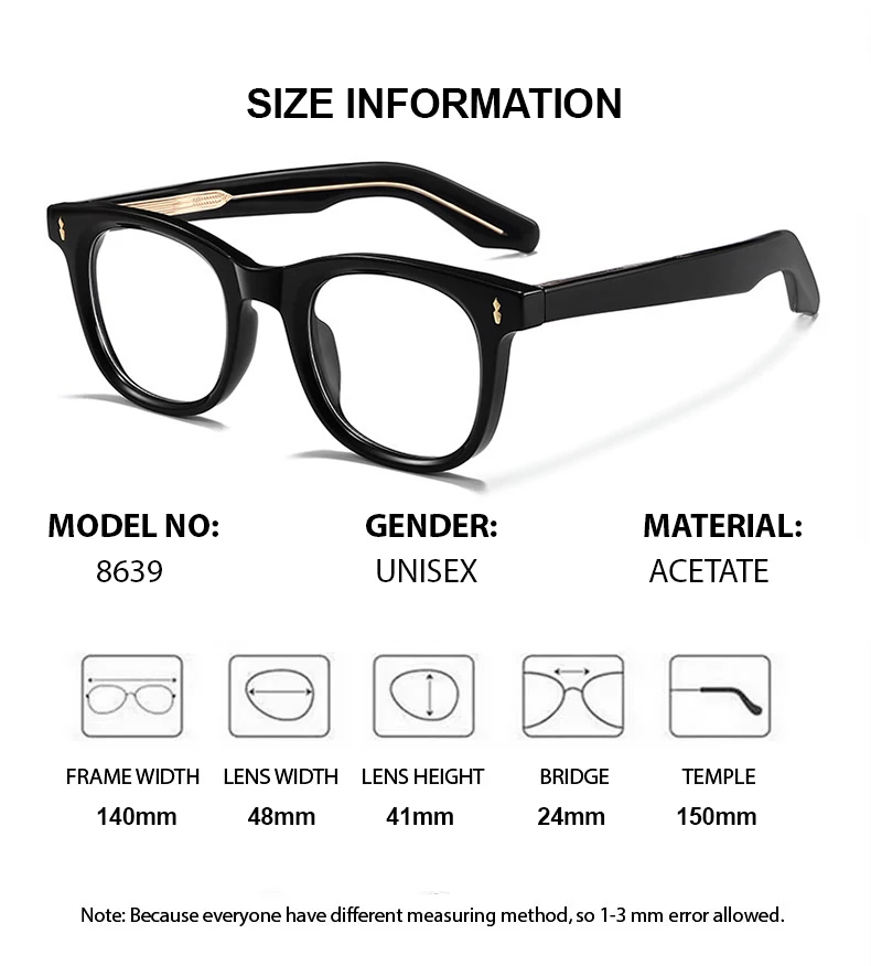 Chashma Women Glasses Men Optical Prescription Lenses Fashion Multifocal Progressive Blue Light Round Spectacle Teens