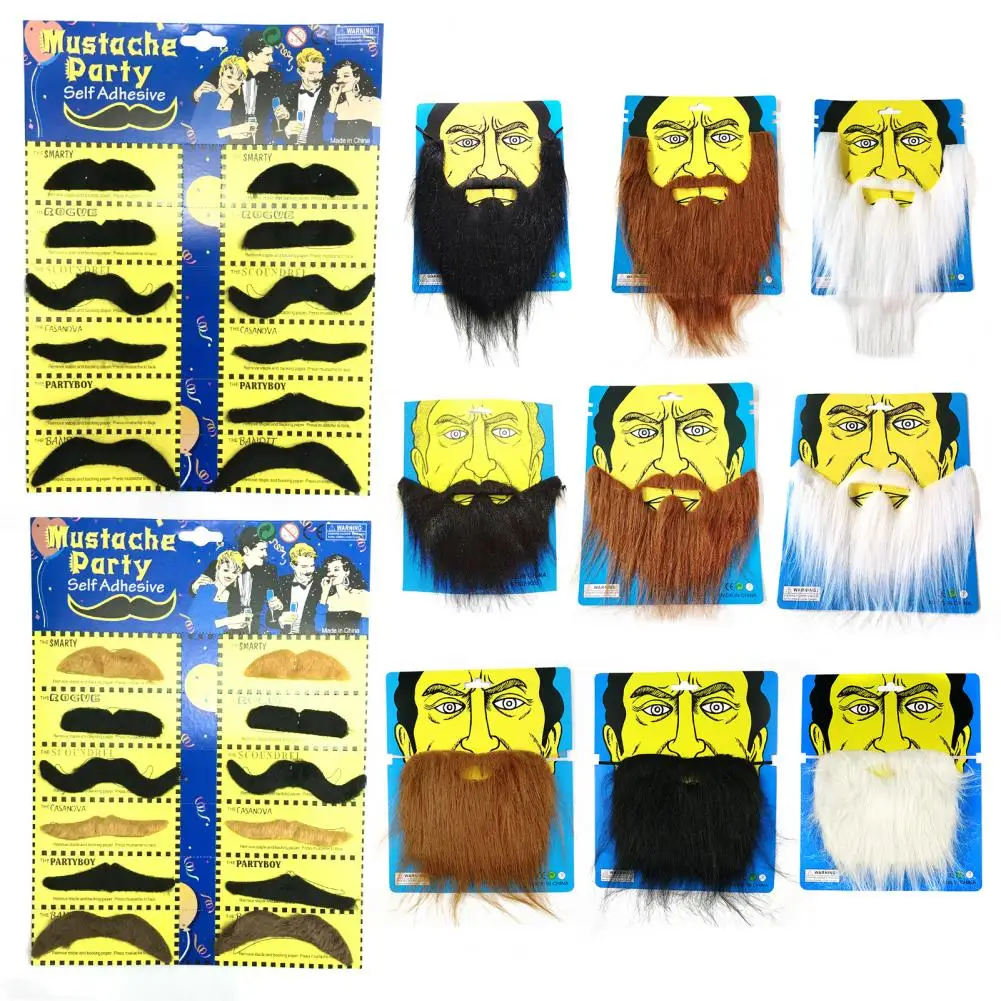 Halloween Beard DIY Adult Whisker Novelty Decorate  Funny Artificial Fake Facial Hair