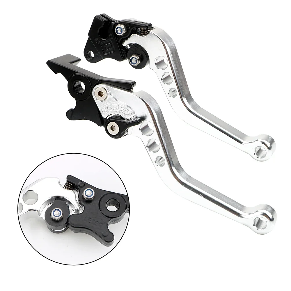 Motorcycle Aluminium Alloy Universal Brake levers  Motorcycle CNC Accessories Modified Horn Adjustable Hand Lever For GY6