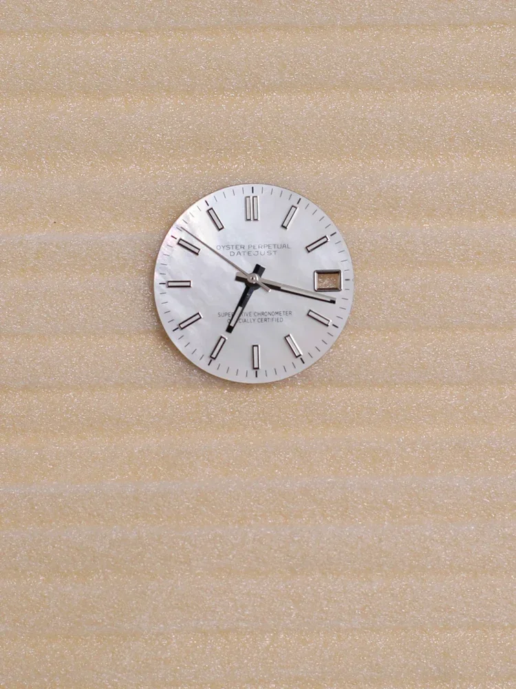 28.mm Sea Shell Dial NH36 Dial Set and Modification Accessories Green Luminous Fit for NH35/NH36 Movement Watch face+Hands