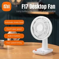 Xiaomi  Auto Oscillating Desk Fan Portable Rechargeable Operated Cooling Fan 4 Speeds Quiet Strong Wind for Office Home Travel