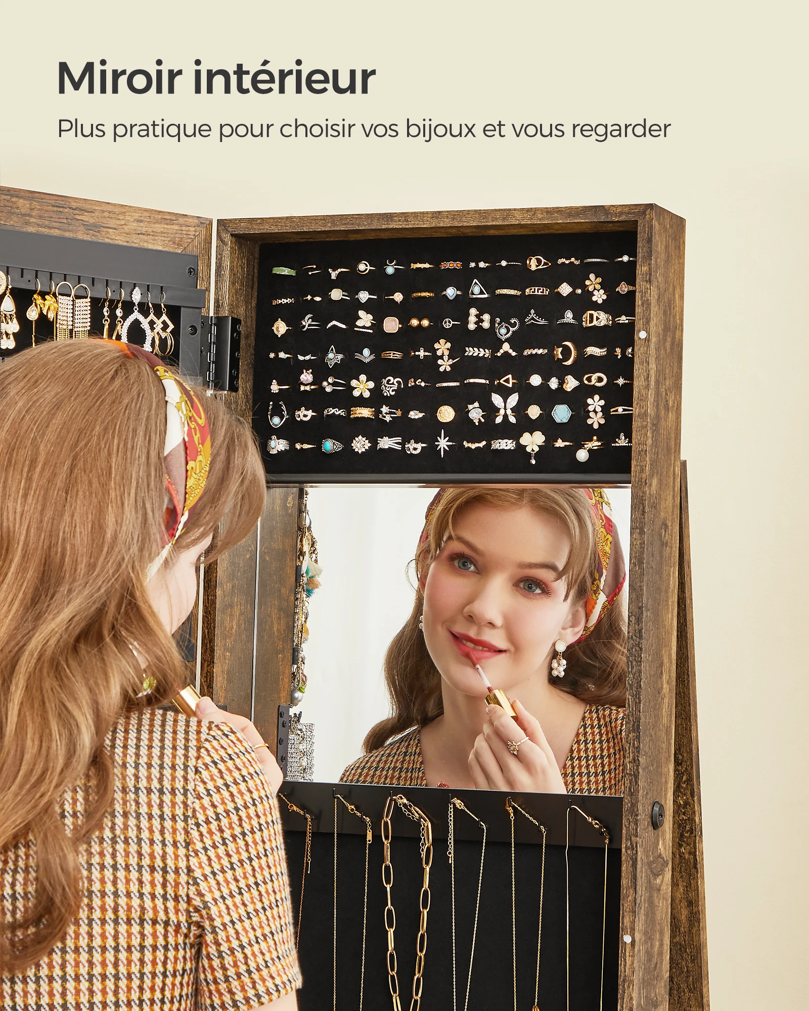 مجوهرات مصنوعة يدويًا على طراز Marron-marron في عالم العالم