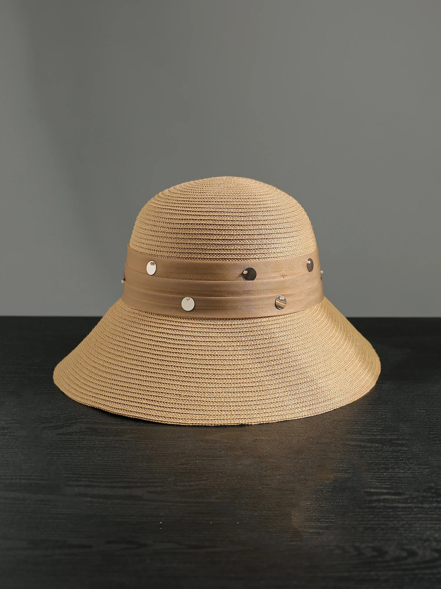 foldable-summer-new-women's-fisherman-hat-wide-brim-sunscreen-straw-hat-beach-vacation-hat-breathable-comfortable-polyester-f