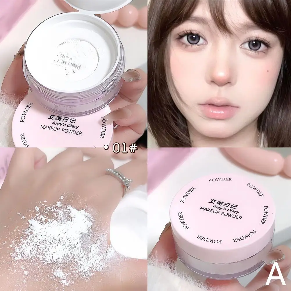 Air Setting-Poudre blanche transparente Aadt, couverture longue durée, contrôle de l'huile, cosmétique pour le visage 256, bouffée de maquillage avec finition P B8L1