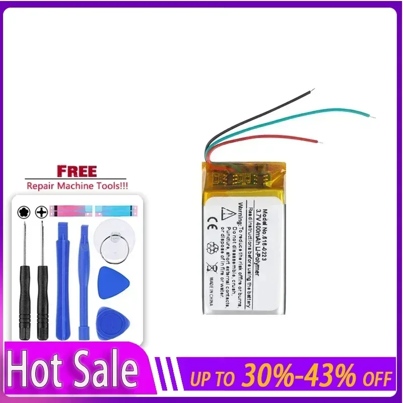 

616-0224 Battery 616-0223 for IPod Nano 1 1st Gen Generation MP3 Rechargeable Nano1 616-0223 Batteries Warranty + Track Code