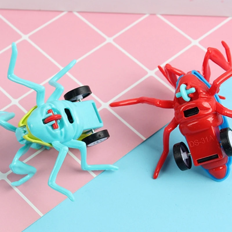 Bidsprinkhanenthema Terugtrekautospeelgoed Reisvriendelijk Educatief speelgoed voor jonge kinderen 15UB