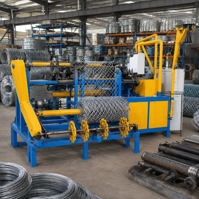 Chain Link Weaving Equipment Fence Mesh Machine Customized for Sports Field Fence Production with Clean Output