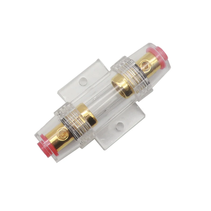 【1Set】Car audio fuse tube 10A 15A 20A 25A 30A 40A 50A 60A 70A 80A 100A High quality AGU gold plated glass fuse tube 10*38MM