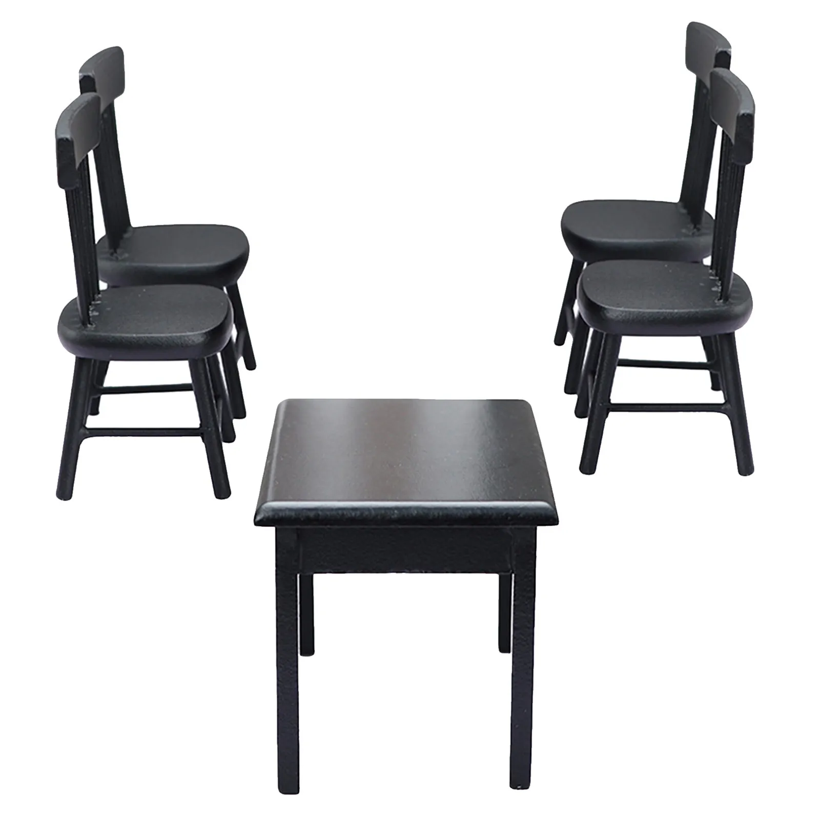 

Набор из 5 миниатюрных стульев и столиков для сада, декоративные элементы для DIY, реалистичные креативные подарки