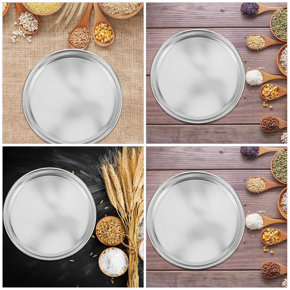 

Round Metal Grain Screening Sieve for Rice and Cereals Sampling Efficient Accurate Manual Sifting Tool Kitchen Grain Sifter