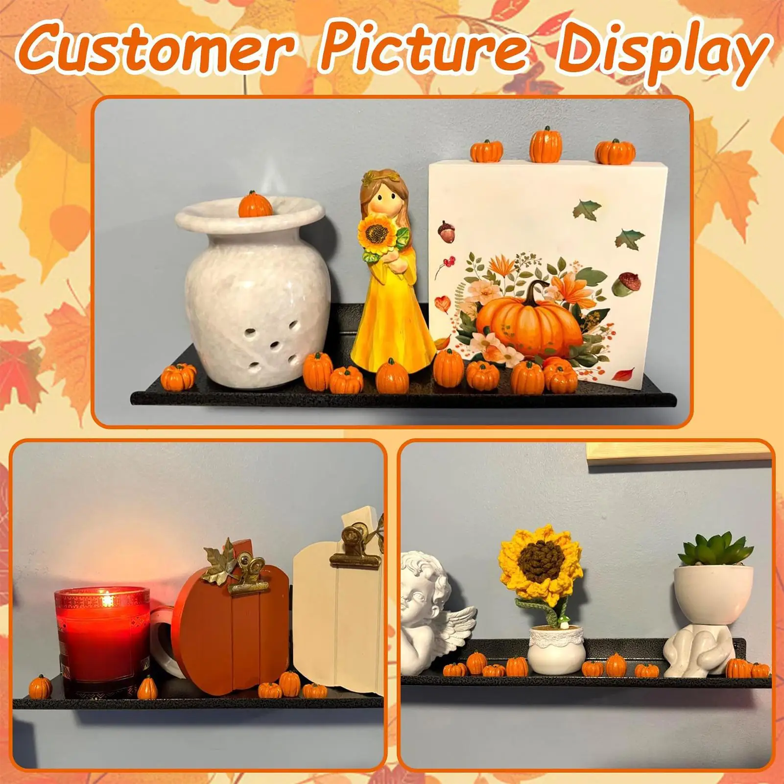 

80 шт., миниатюры из смолы в виде тыквы, аксессуары для микромоделей ландшафтного дизайна «сделай сам», украшения для террариума