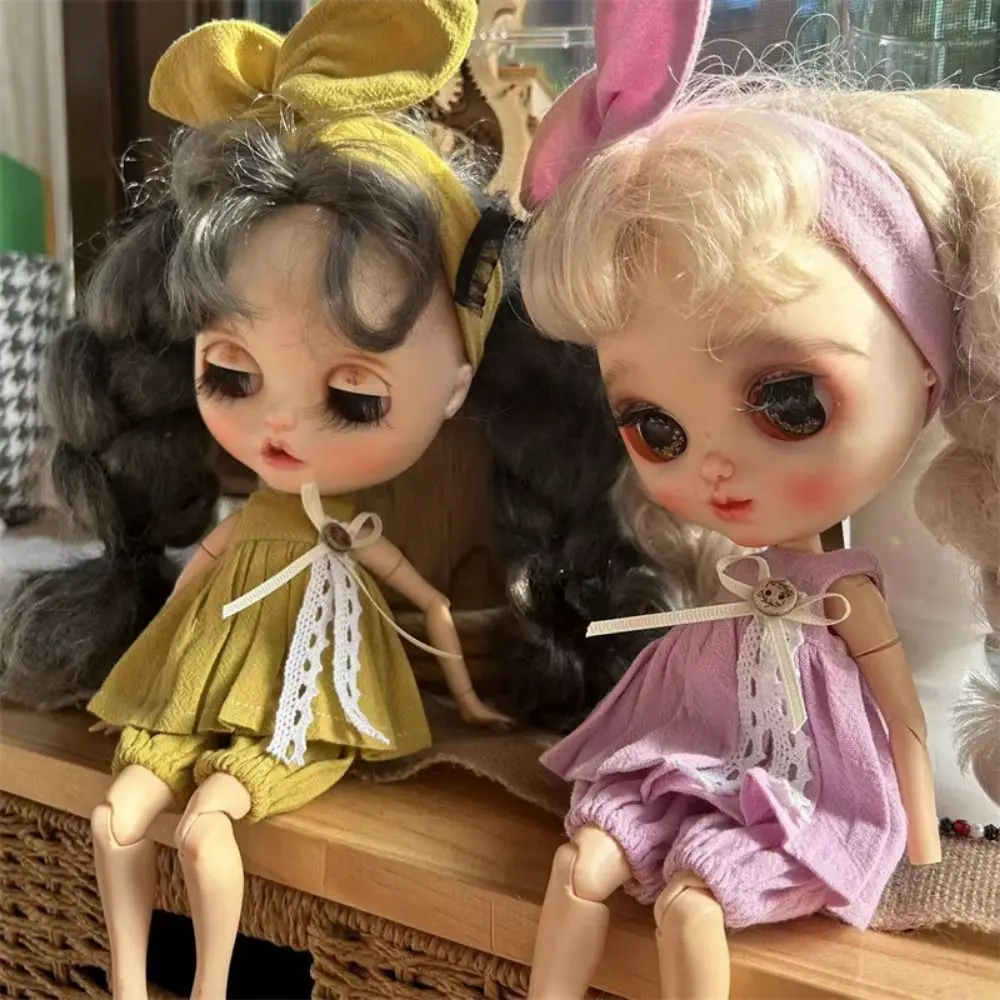 

Princess Dress Blythe Doll Clothes Doll Ornament Cosplay OB22 OB24 Accessories Lace Baby Clothes Set Blythe Vintage Dress Gift