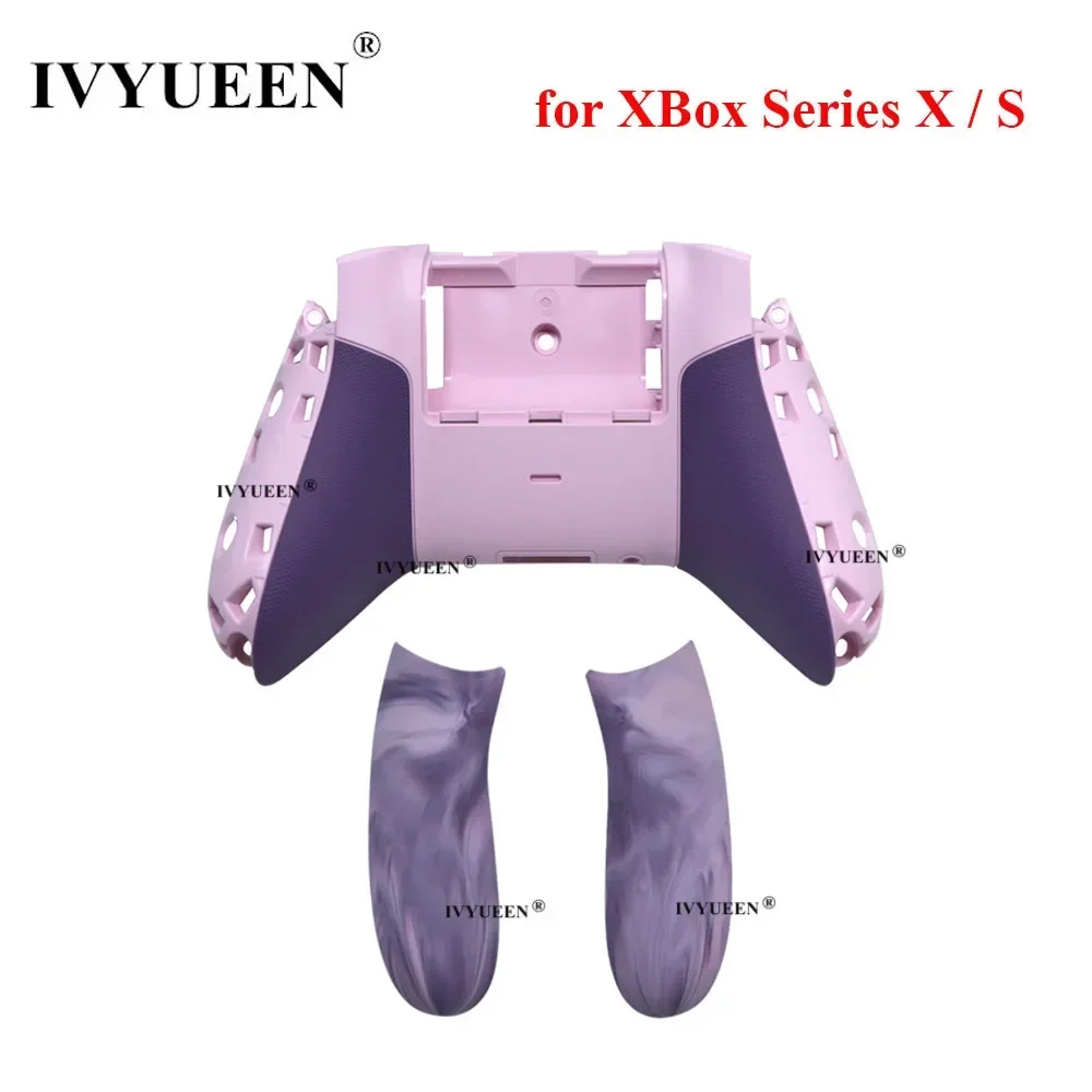 IVYUEEN Housing Shell for Xbox Series X S Core Controller Vapor Cover Featuring Textured Grip Purple Rubberized Back Case