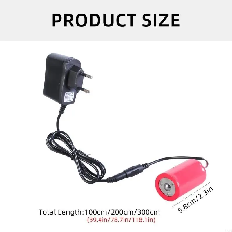 y88b استبدال 3V LR20 D حبل محول الطاقة البديل للبطارية للمصباح والأداة