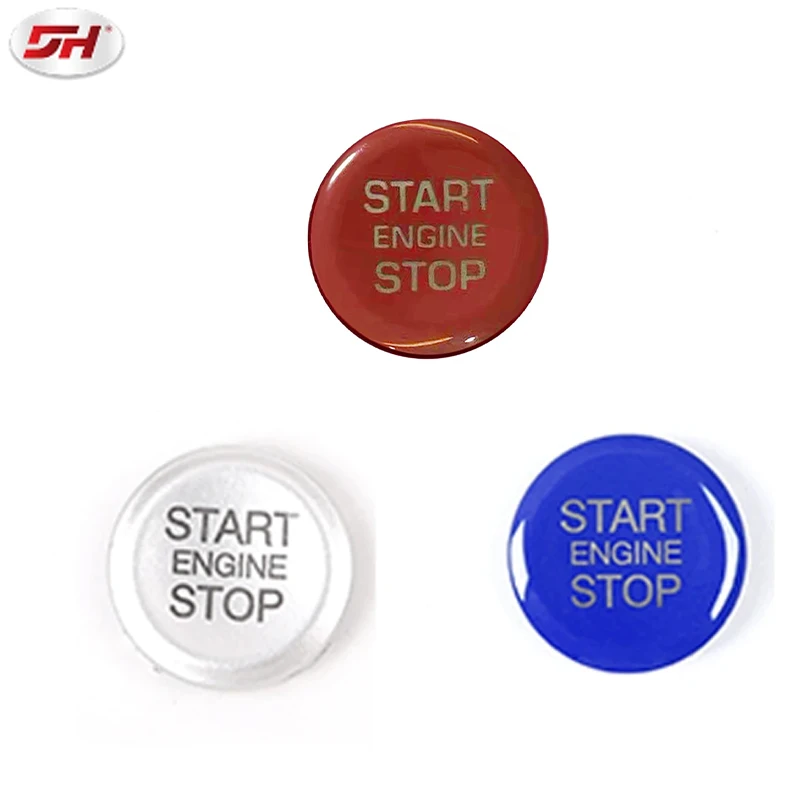 ABS Car Engine Start Stop Switch Button Cover Trim for Alfa Romeo Giulia Stelvio 2017-2019 Accessories