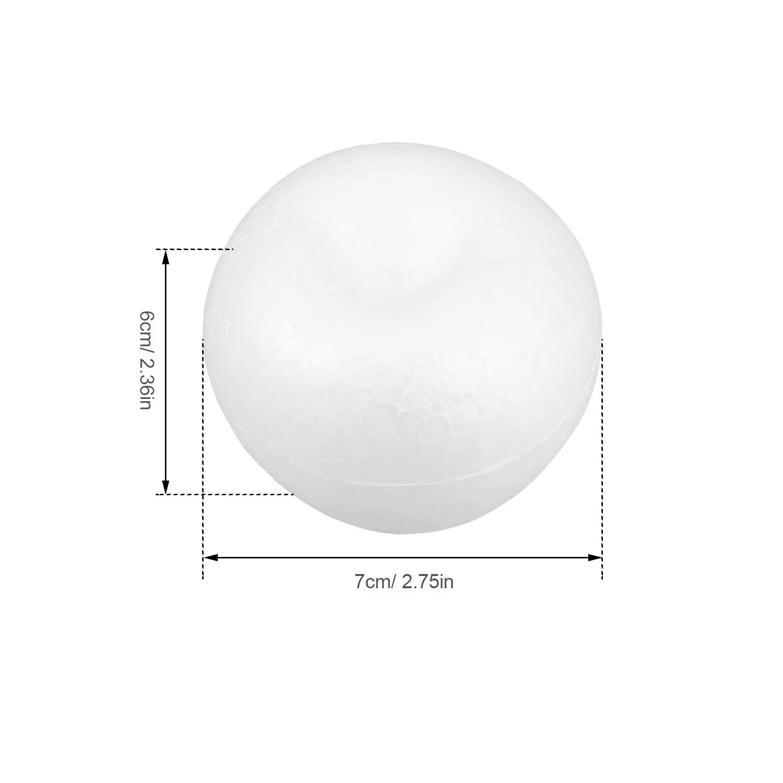 20Pcs Foam Craft White Polystyrene Blank Models Kids Painting DIY Holiday Decorative Artificial Fruit Display
