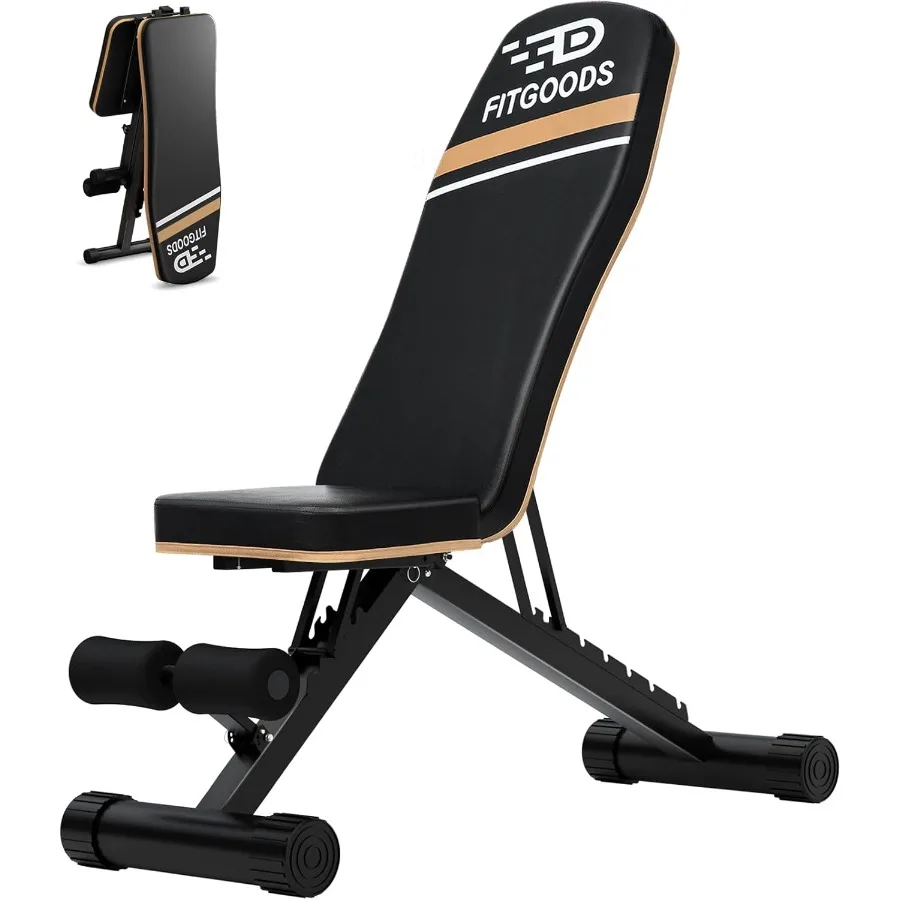 

Складная скамья для жима без сборки для домашнего спортзала, выдерживает до 300 кг, с регулировкой наклона для тренировок на пресс и силовых тренировок всего тела