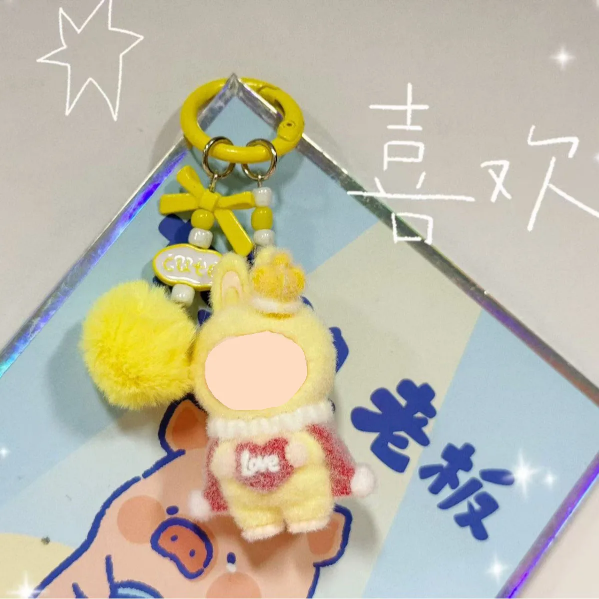 1PCSNew سلسلة المفاتيح الصغيرة الكرتون الإبداعية ثلاثية الأبعاد دمية الطلاب المدرسية قلادة سيارة مفتاح سلسلة النساء الرجال يعرض 2025