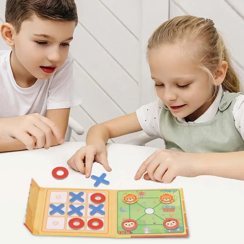 

Portable Chess Set Magnetic 2 In 1 Portable Magnetic Chess Set Multiplayer Puzzle Toy Book Clip Design Interactive Families Toys