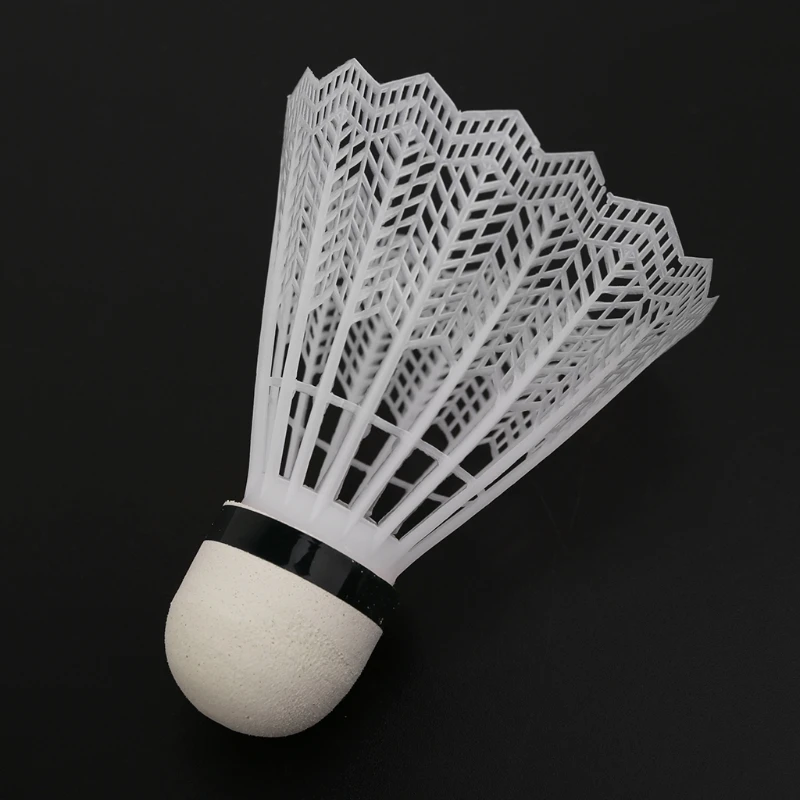 12Pcs White Badminton Plastic Shuttlecocks Indoor Outdoor Gym Sports Accessories