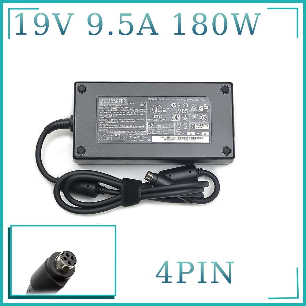 PA3546E-1AC3 AC Aapter 19V 9.5A 180W Power Supply For Toshiba DX730 QOSMIO X500-121 PQQ11C-00J006 X75 X770 X505 Series Laptop