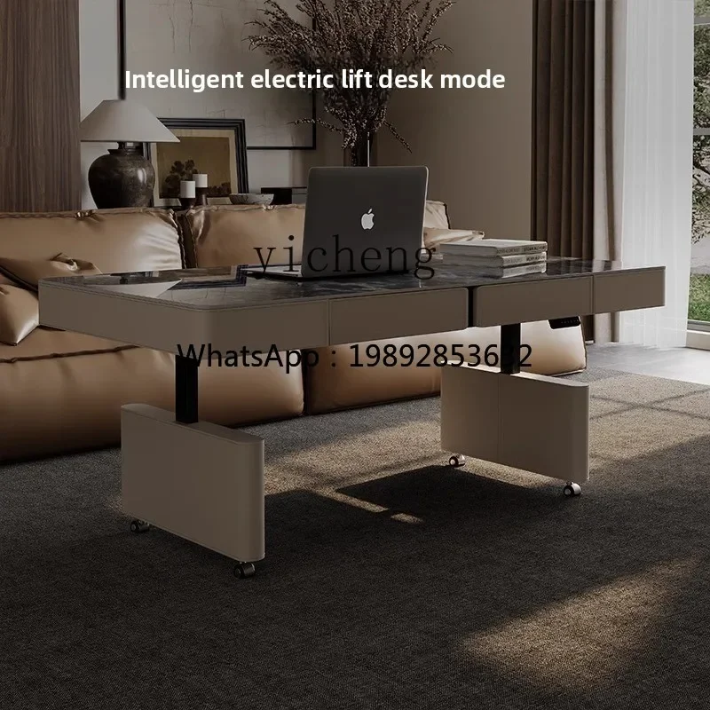 AB  Modern Simple Intelligent Electric Lifting Coffee Table Dining Table Office Integrated Household High-end Coffee Table